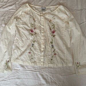 Vintage Chelsea Studio floral lightweight blouse top